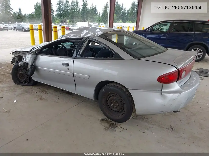 2005 Chevrolet Cavalier VIN: 1G1JC12F557136456 Lot: 45454028