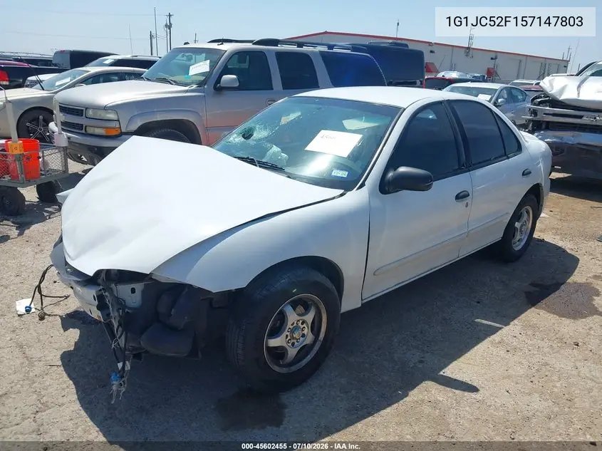 2005 Chevrolet Cavalier VIN: 1G1JC52F157147803 Lot: 45602455