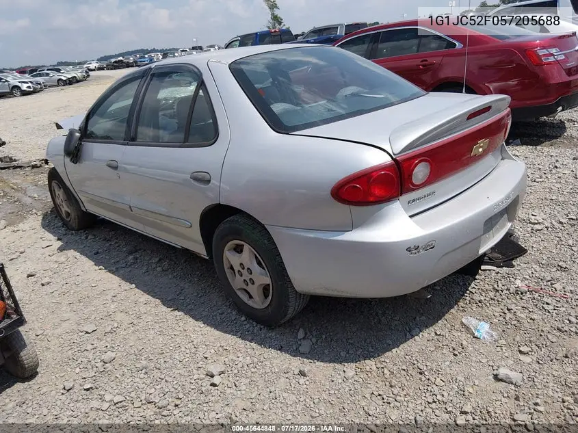 2005 Chevrolet Cavalier VIN: 1G1JC52F057205688 Lot: 45644848