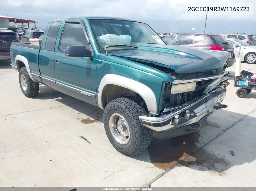 1998 Chevrolet C1500 Fleetside VIN: 2GCEC19R3W1169723 Lot: 44578466