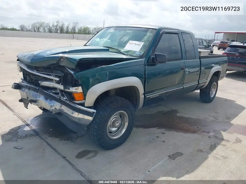 1998 Chevrolet C1500 Fleetside VIN: 2GCEC19R3W1169723 Lot: 44578466