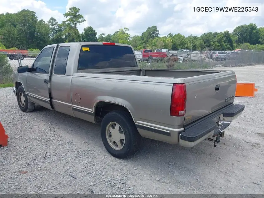 1GCEC19W2WE225543 1998 Chevrolet C1500 Fleetside
