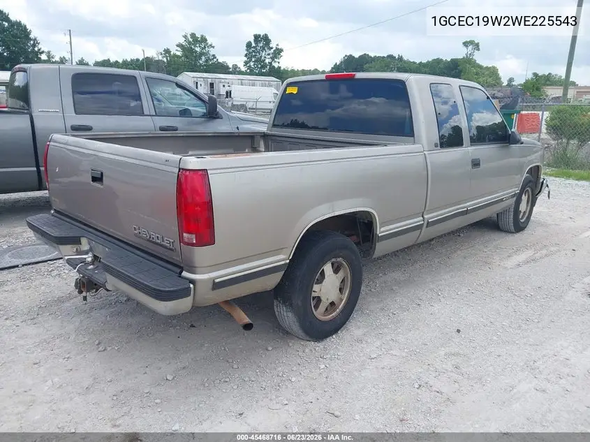 1GCEC19W2WE225543 1998 Chevrolet C1500 Fleetside