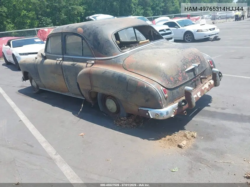 1950 Chevrolet Sedan VIN: HAM-49765314HJJ44 Lot: 45527526