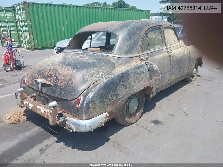 1950 Chevrolet Sedan VIN: HAM-49765314HJJ44 Lot: 45527526