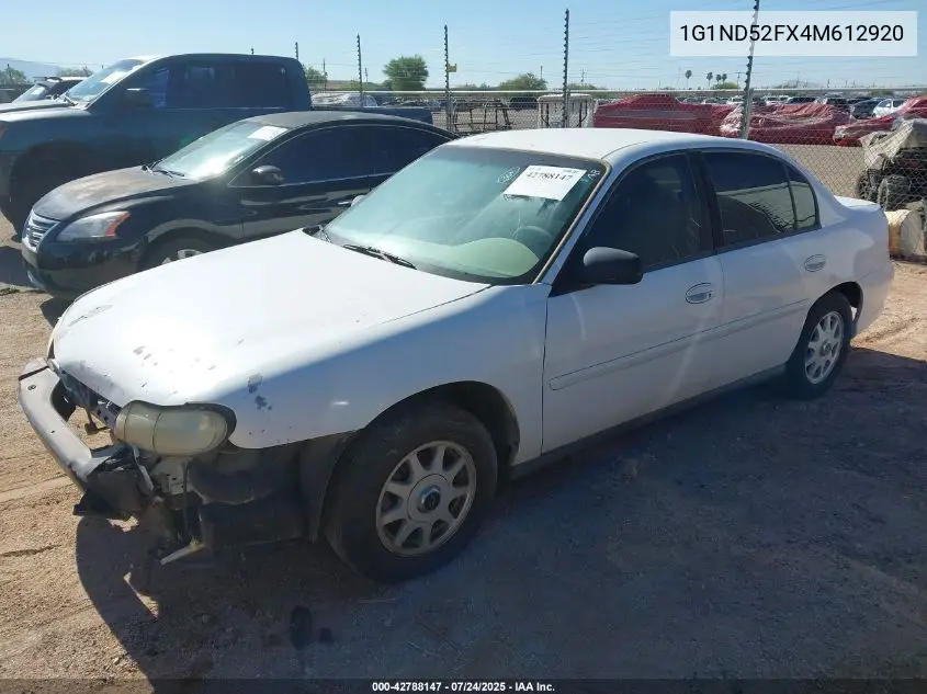 2004 Chevrolet Classic VIN: 1G1ND52FX4M612920 Lot: 42788147