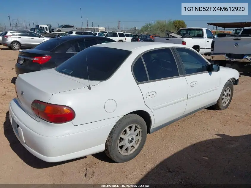2004 Chevrolet Classic VIN: 1G1ND52FX4M612920 Lot: 42788147