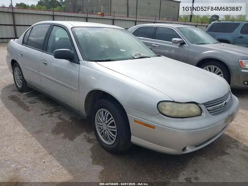 2004 Chevrolet Classic VIN: 1G1ND52F84M683887 Lot: 44758409