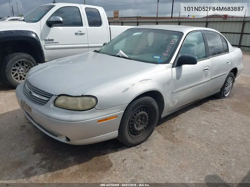 2004 Chevrolet Classic VIN: 1G1ND52F84M683887 Lot: 44758409