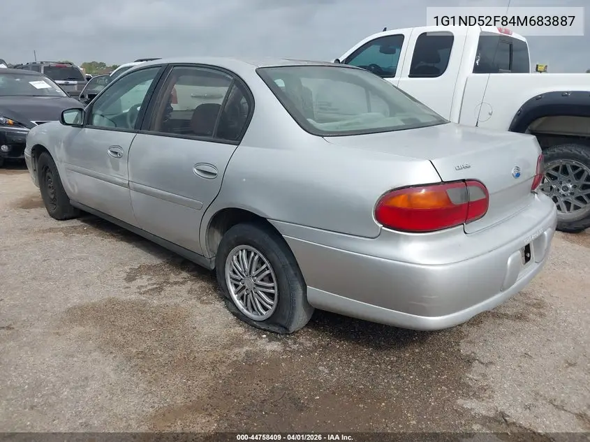 2004 Chevrolet Classic VIN: 1G1ND52F84M683887 Lot: 44758409