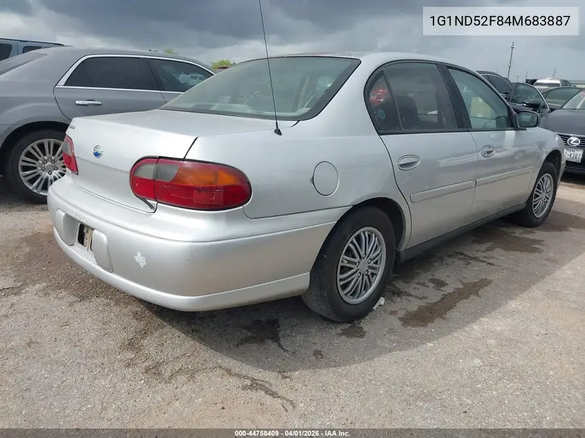2004 Chevrolet Classic VIN: 1G1ND52F84M683887 Lot: 44758409