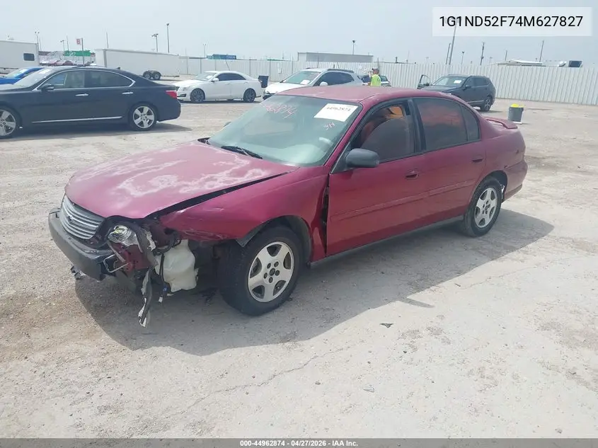 2004 Chevrolet Classic VIN: 1G1ND52F74M627827 Lot: 44962874