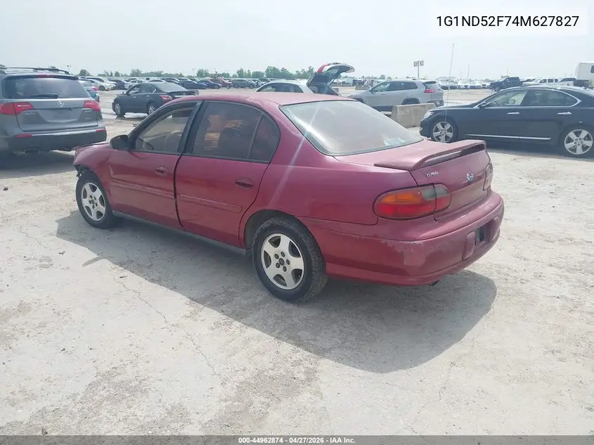 2004 Chevrolet Classic VIN: 1G1ND52F74M627827 Lot: 44962874