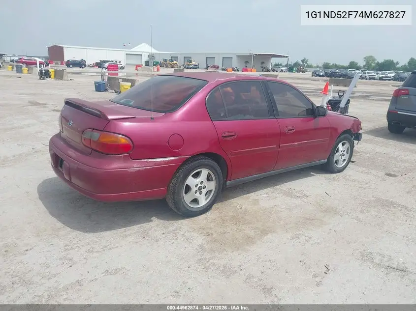 2004 Chevrolet Classic VIN: 1G1ND52F74M627827 Lot: 44962874