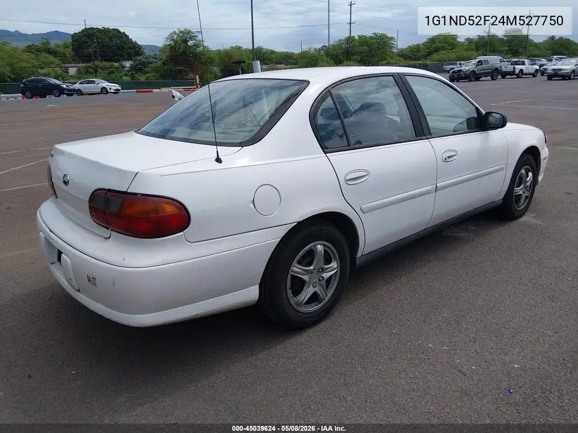 2004 Chevrolet Classic VIN: 1G1ND52F24M527750 Lot: 45039624