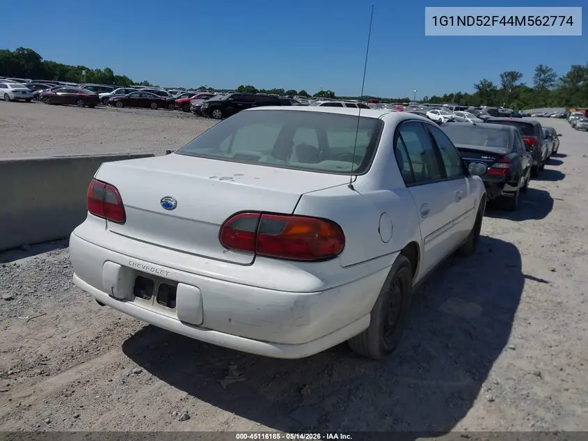 2004 Chevrolet Classic VIN: 1G1ND52F44M562774 Lot: 45116185