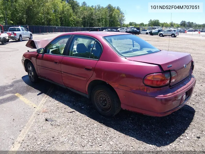 2004 Chevrolet Classic VIN: 1G1ND52F04M707051 Lot: 45130472