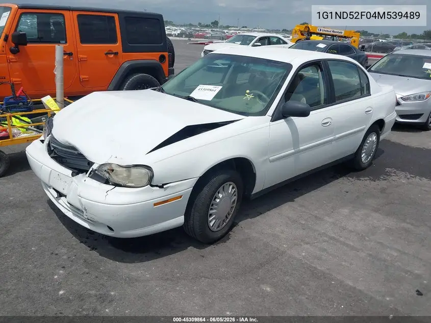 2004 Chevrolet Classic VIN: 1G1ND52F04M539489 Lot: 45309864