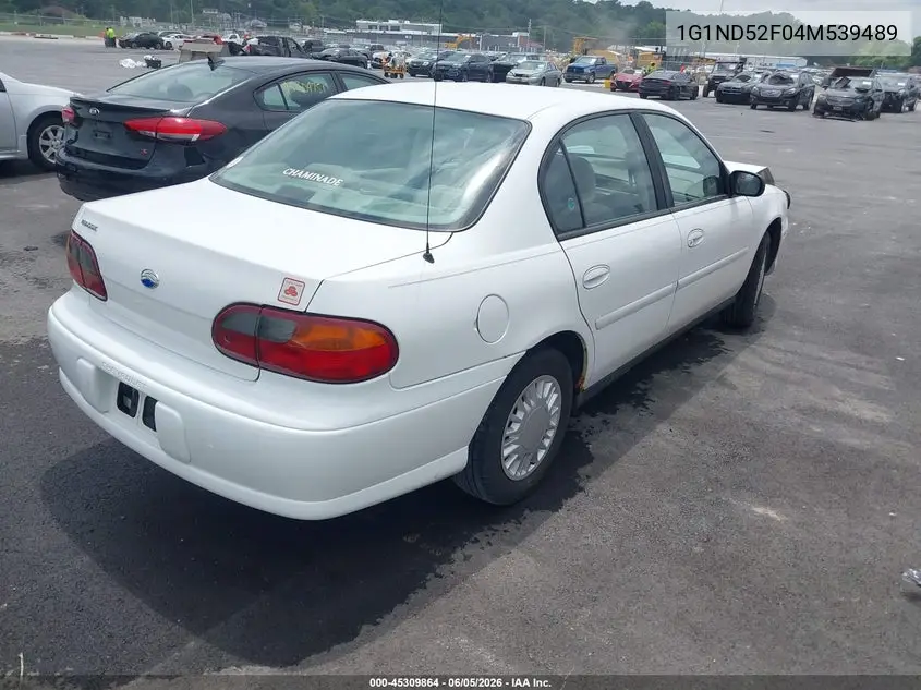 2004 Chevrolet Classic VIN: 1G1ND52F04M539489 Lot: 45309864