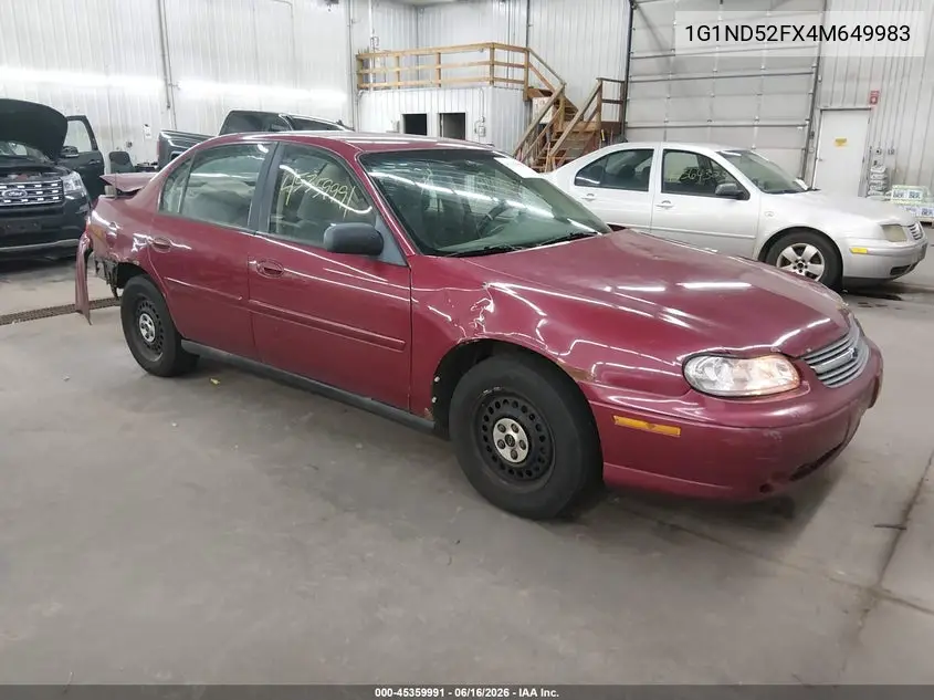 2004 Chevrolet Classic VIN: 1G1ND52FX4M649983 Lot: 45359991