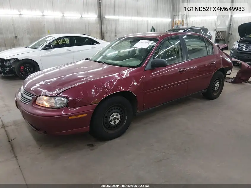2004 Chevrolet Classic VIN: 1G1ND52FX4M649983 Lot: 45359991
