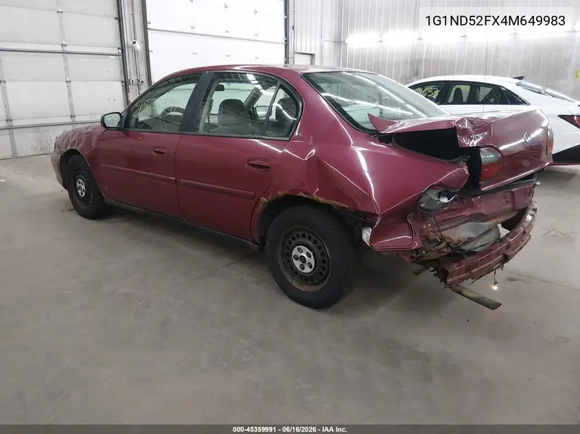 2004 Chevrolet Classic VIN: 1G1ND52FX4M649983 Lot: 45359991