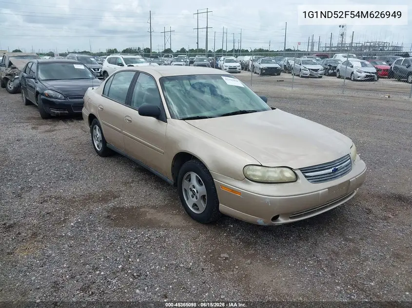 2004 Chevrolet Classic VIN: 1G1ND52F54M626949 Lot: 45365098