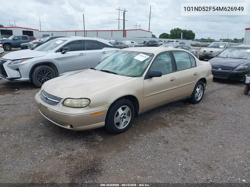 2004 Chevrolet Classic VIN: 1G1ND52F54M626949 Lot: 45365098