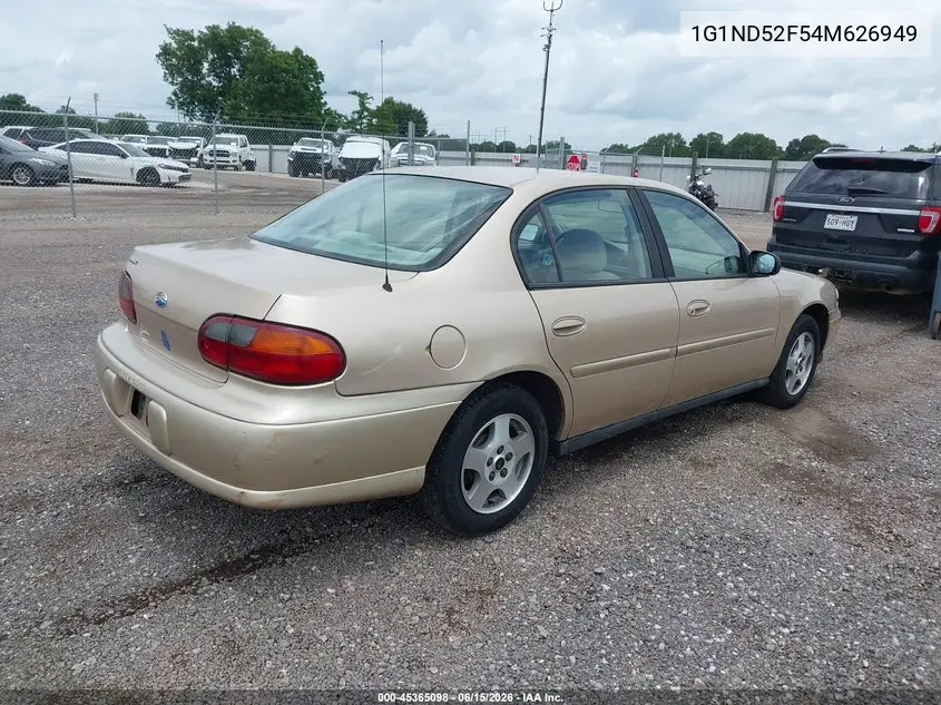 2004 Chevrolet Classic VIN: 1G1ND52F54M626949 Lot: 45365098