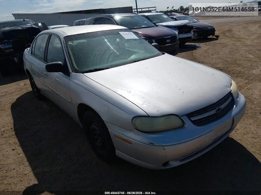 2004 Chevrolet Classic VIN: 1G1ND52F44M514658 Lot: 45443745