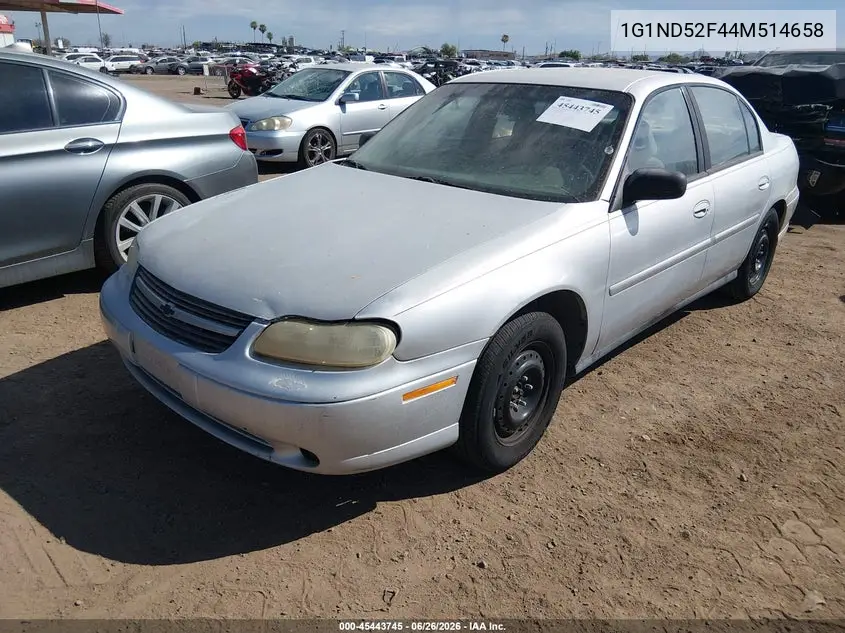 2004 Chevrolet Classic VIN: 1G1ND52F44M514658 Lot: 45443745