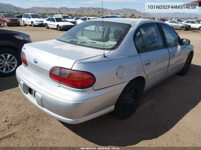 2004 Chevrolet Classic VIN: 1G1ND52F44M514658 Lot: 45443745
