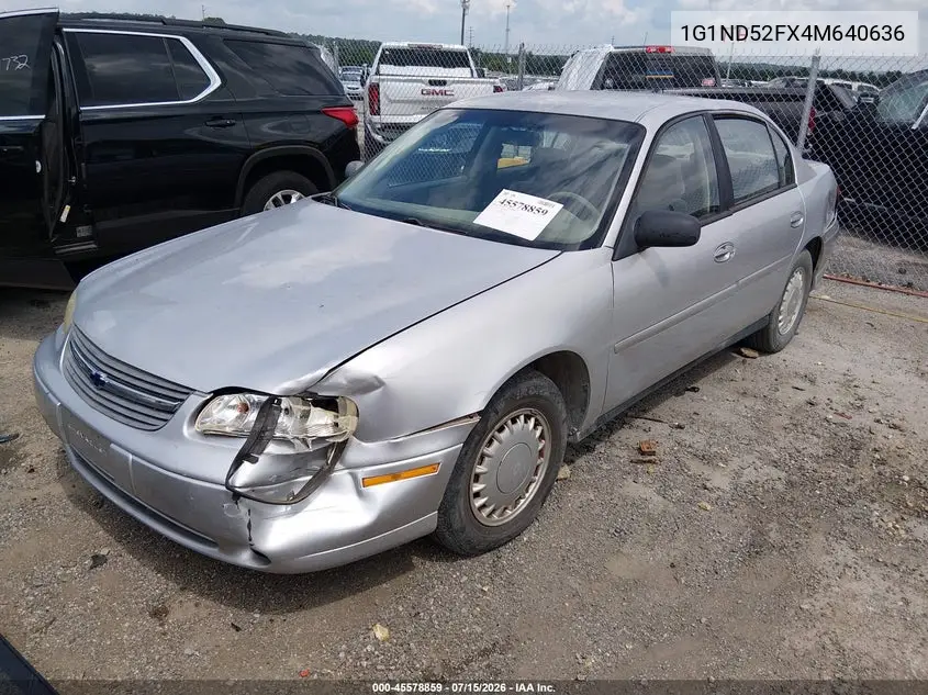 2004 Chevrolet Classic VIN: 1G1ND52FX4M640636 Lot: 45578859