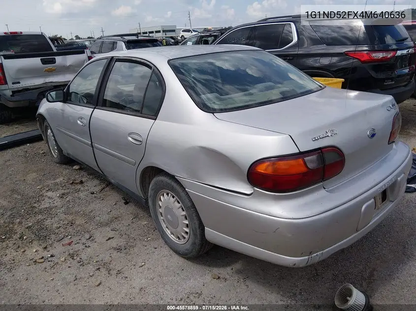 2004 Chevrolet Classic VIN: 1G1ND52FX4M640636 Lot: 45578859
