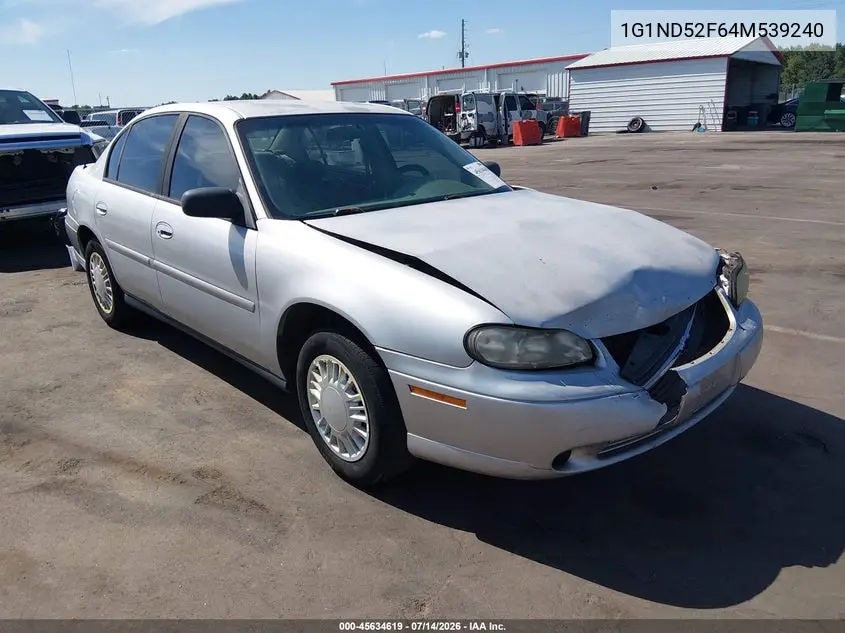 2004 Chevrolet Classic VIN: 1G1ND52F64M539240 Lot: 45634619