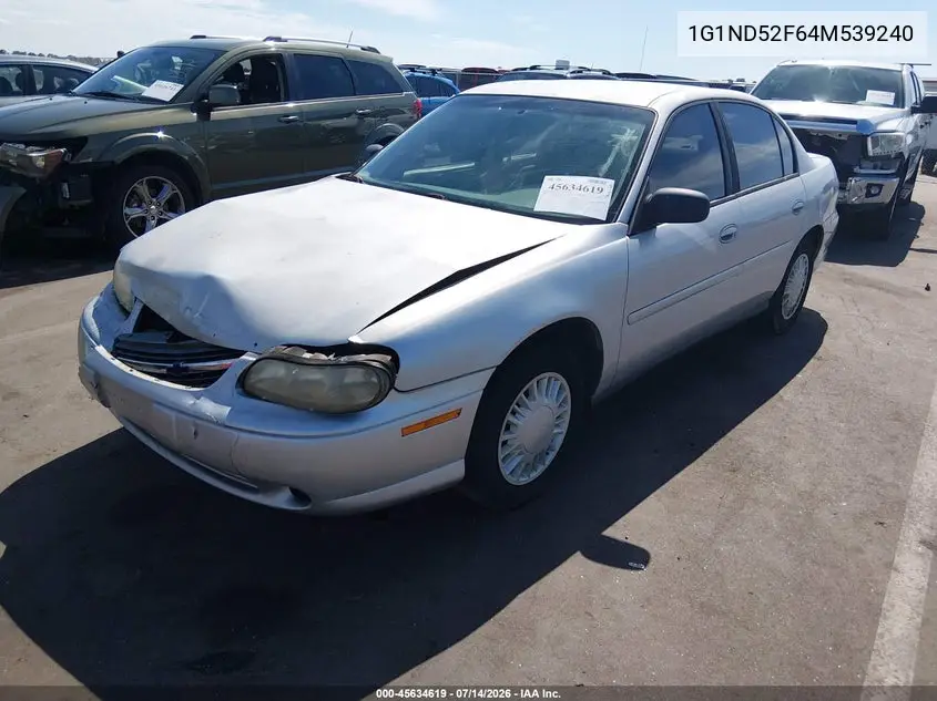 2004 Chevrolet Classic VIN: 1G1ND52F64M539240 Lot: 45634619