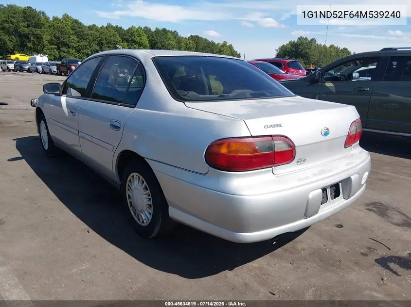 2004 Chevrolet Classic VIN: 1G1ND52F64M539240 Lot: 45634619