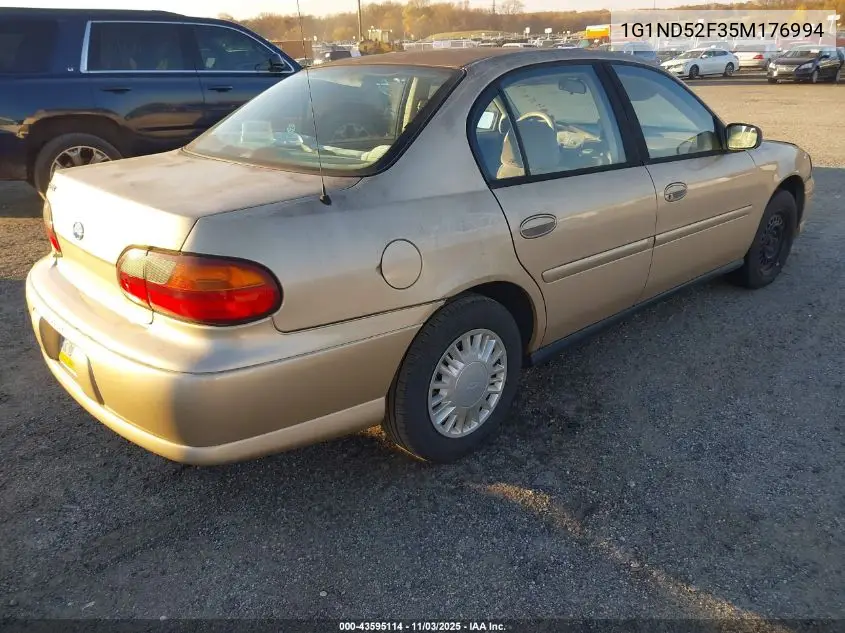 2005 Chevrolet Classic VIN: 1G1ND52F35M176994 Lot: 43595114