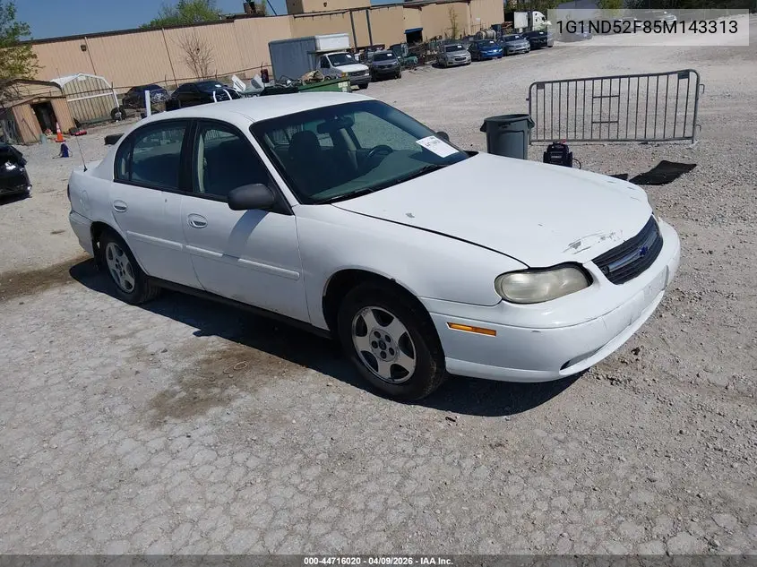 2005 Chevrolet Classic VIN: 1G1ND52F85M143313 Lot: 44716020