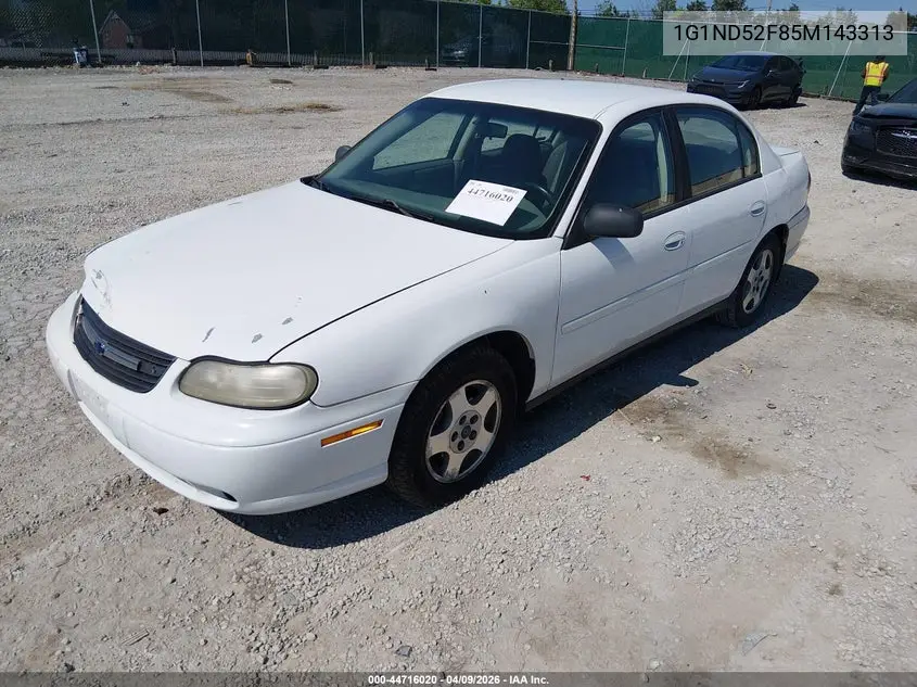 2005 Chevrolet Classic VIN: 1G1ND52F85M143313 Lot: 44716020