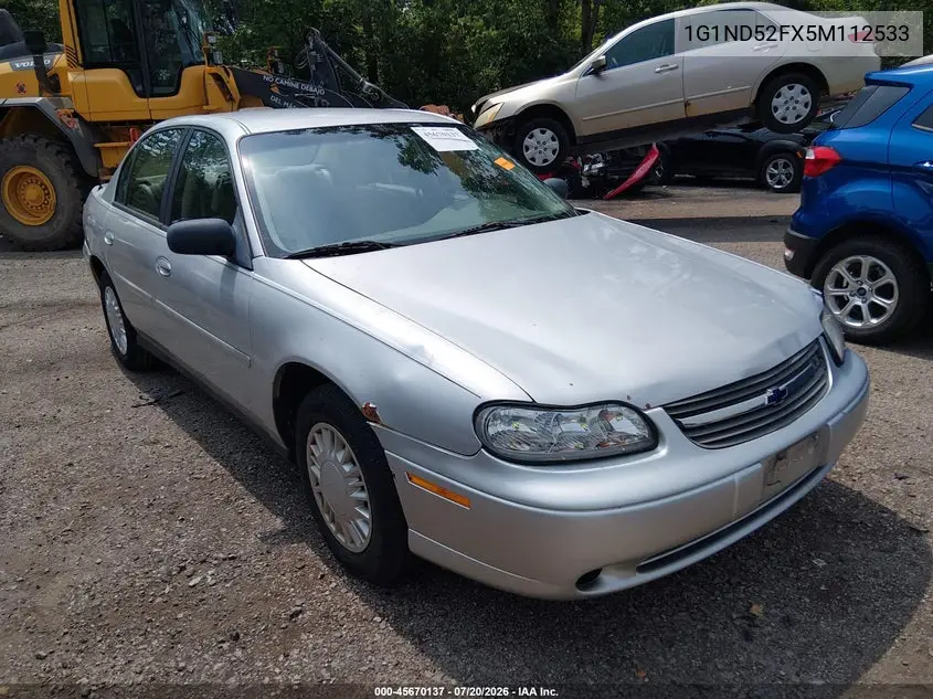 2005 Chevrolet Classic VIN: 1G1ND52FX5M112533 Lot: 45670137