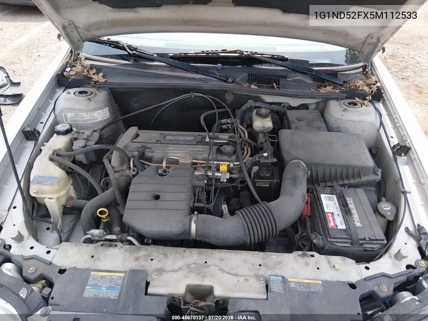 2005 Chevrolet Classic VIN: 1G1ND52FX5M112533 Lot: 45670137
