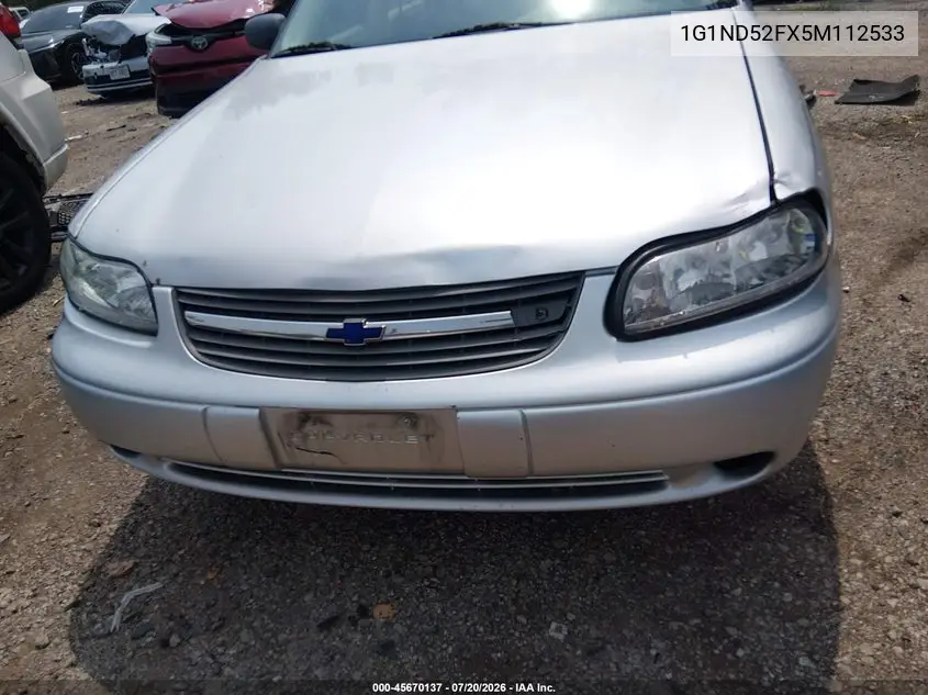 2005 Chevrolet Classic VIN: 1G1ND52FX5M112533 Lot: 45670137