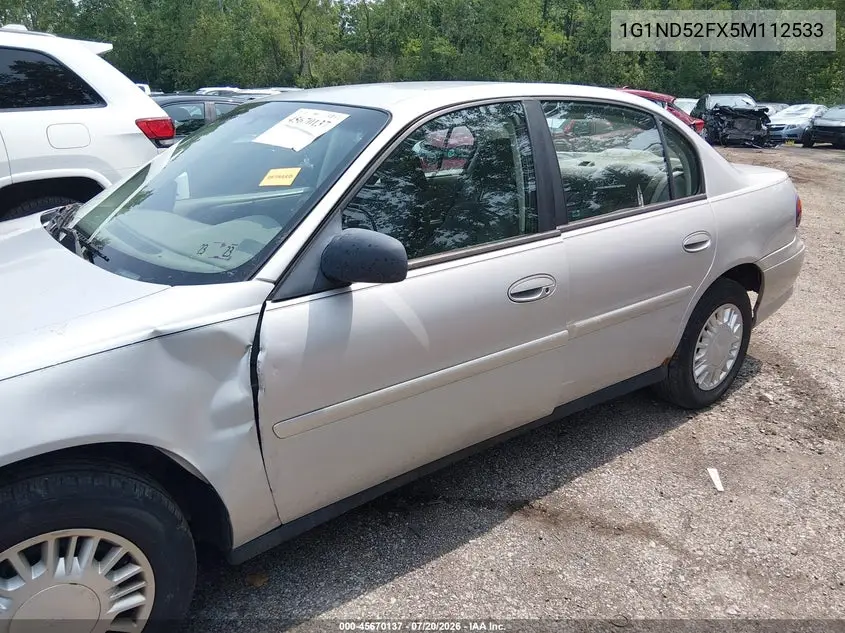 2005 Chevrolet Classic VIN: 1G1ND52FX5M112533 Lot: 45670137