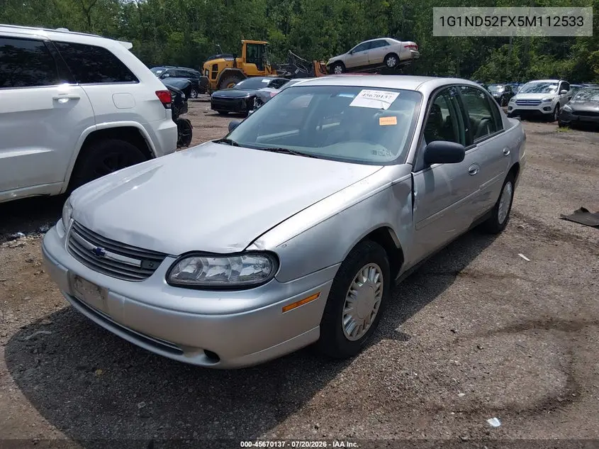 2005 Chevrolet Classic VIN: 1G1ND52FX5M112533 Lot: 45670137