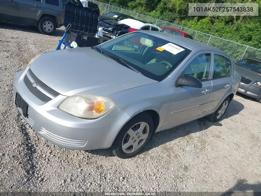 2005 Chevrolet Cobalt VIN: 1G1AK52F257543838 Lot: 45211849