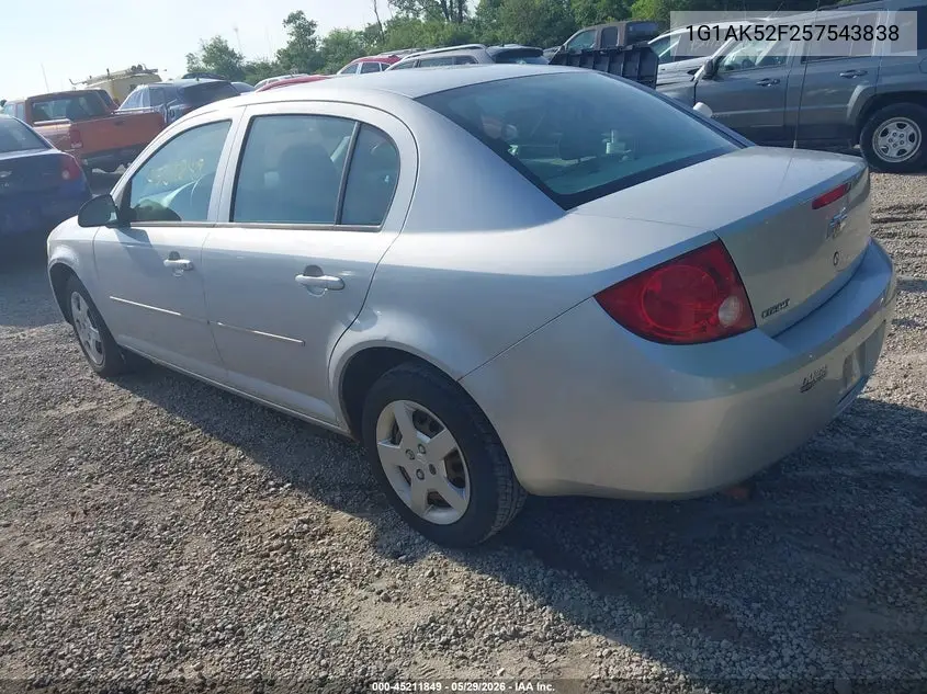 2005 Chevrolet Cobalt VIN: 1G1AK52F257543838 Lot: 45211849