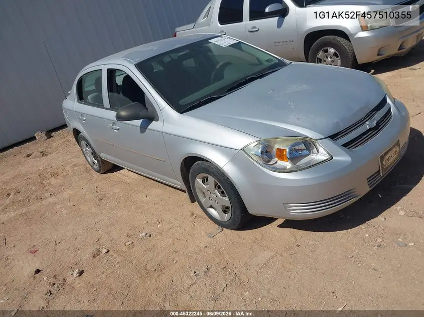 2005 Chevrolet Cobalt VIN: 1G1AK52F457510355 Lot: 45322245