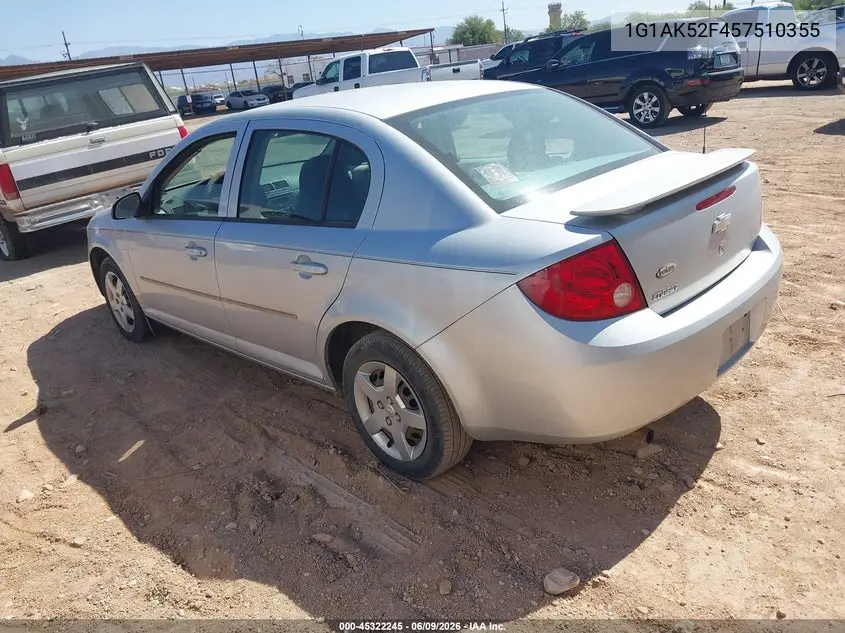 2005 Chevrolet Cobalt VIN: 1G1AK52F457510355 Lot: 45322245