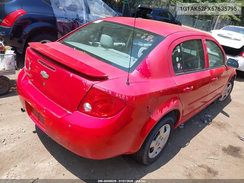 2005 Chevrolet Cobalt VIN: 1G1AK52FX57635795 Lot: 45458026